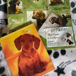 Dachshund Dog Gift Wrap and Note Pad